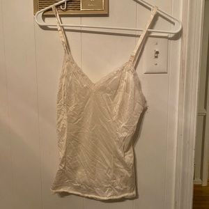 cream lace sleep tank